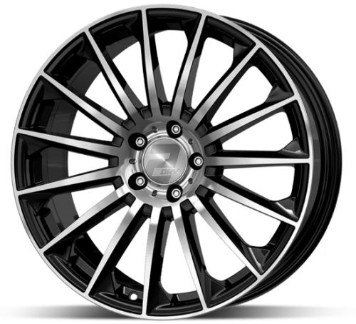 Alu disk 2DRV WH39 SP 8x18 5x112 ET48 černý lesklý leštěný