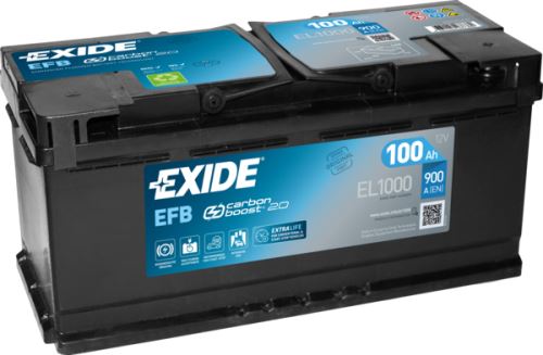 EXIDE Autobatérie Štart-Stop EFB 12V 100Ah 900A, 353x175x190mm