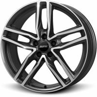 Alu disk ALUTEC Ikenu 7.5x17, 5x108, 70.1, ET45 graphite frontpolished