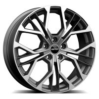 Alu disk GMP Matisse-S 8.5x19, 5x120, 65.1, ET50 Matt Anthracite Diamond