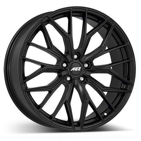 Alu disk AEZ Porto black 8x19, 5x112, 66.6, ET46 Black matt