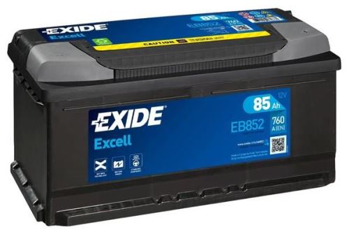 EXIDE Autobaterie EXCEL 12V 85Ah 760A, 353x175x175mm