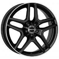 Alu disk MAK AURUM 9x19, 5x112, 66.6, ET20 GLOSS BLACK MIRROR RING
