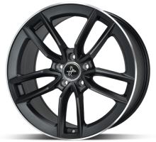 Alu disk Keskin KT21 MBLP 8,5x19 5x112 ET45 čierny matný leštený