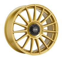 Alu disk OZ SPORT SUPERTURISMO EVOLUZIONE 8.5x19, 5x112, 75, ET38 RACE GOLD BLACK LETTERING