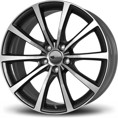 Alu disk Brock B32 7.5x19, 5x108, 63.4, ET50.5 Himalaya Grey Voll-Poliert (HGVP)