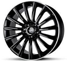Alu disk Keskin KT18 BLP 8,5x20 5x112 ET30 čierny leštený
