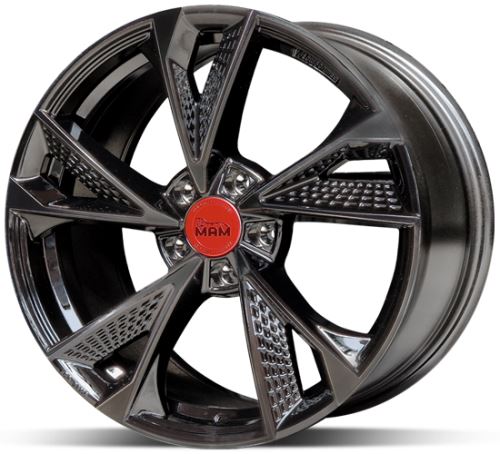 Alu disk MAM RS6 BP 7,5 x17 5x112 ET45 čierny