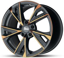 Alu disk MAM RS6 MBFC 8x18 5x114 ET45 čierny matný medený