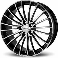 Alu disk Brock B24 7x17, 4x108, 63.4, ET35 Schwarz Glanz Voll-Poliert (SGVP)