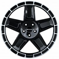 Alu disk MAK TREK 9x20, 5x112, 66.6, ET30 GLOSS BLACK MIRROR RING