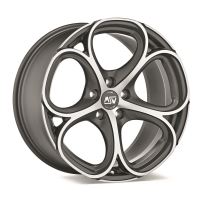Alu disk MSW AVANTGARDE MSW 82 9x20, 5x110, 65.1, ET31 MATT GUN METAL FULL POLISHED (MGMFP)