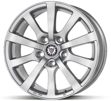 Alu disk Platin P58 Silber 6,5x15 5x100 ET38 strieborný