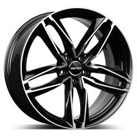 Alu disk GMP Atom 7.5x17, 5x112, 66.5, ET45 Black Diamond
