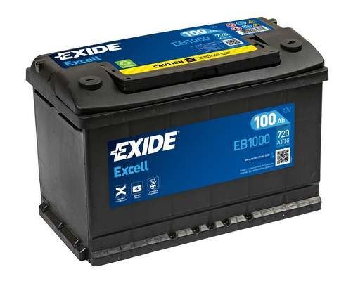 EXIDE Autobatérie EXCEL 12V 100Ah 720A, 315x175x205mm