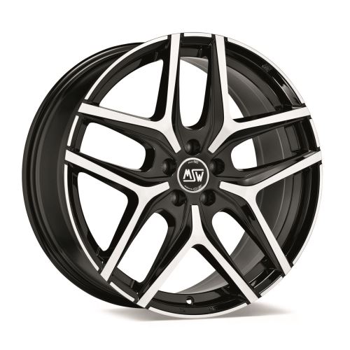 Alu disk MSW URBAN CROSS MSW 40 8x19, 5x112, 73, ET45 GLOSS BLACK FULL POLISHED