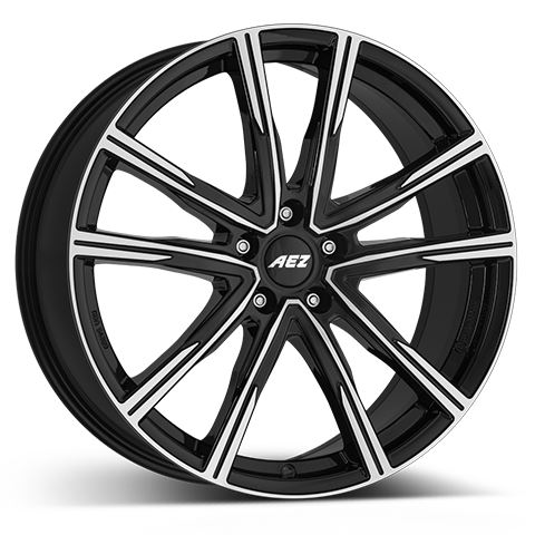 Alu disk AEZ Montreal dark 7.5x19, 5x108, 63.4, ET50.5 Black/polished