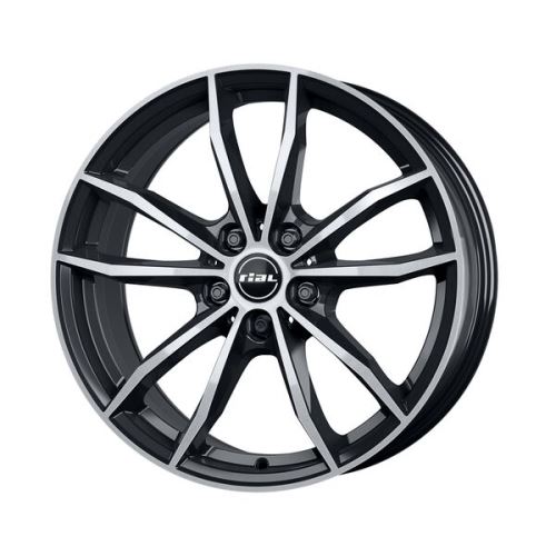 Alu disk RIAL X12 7.5x18, 5x112, 66.5, ET51 diamant-schwarz frontpoliert