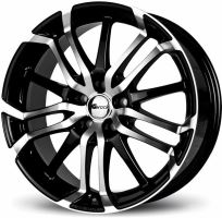 Alu disk Brock B26 8.5x19, 5x120, 65.1, ET50 Schwarz Glanz Voll-Poliert (SGVP)