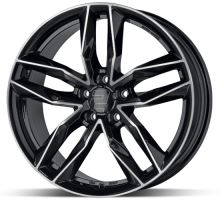 Alu disk 2DRV WH40 SP 8x19 5x120 ET58 černý leštěný