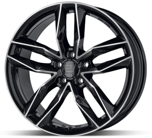 Alu disk 2DRV WH40 SP 9x20 5x114 ET35 čierny leštený