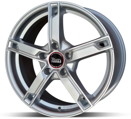 Alu disk MAM W4 Silver 7,5 x18 5x100 ET35 strieborný
