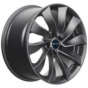 Alu disk MAK SOLAR 8.5x19, 5x114.3, 64.1, ET38 GLOSS GUN METALLIC