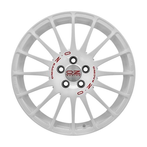 Alu disk OZ SPORT SUPERTURISMO WRC 7x17, 4x100, 68, ET35 RACE WHITE RED LETTERING