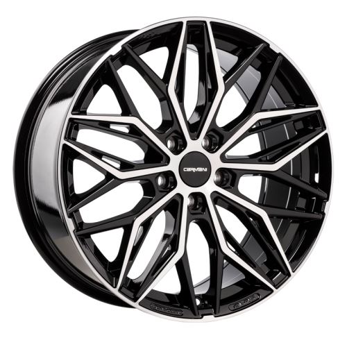 Alu disk CARMANI 26 Max 8.5x19, 5x108, 63.4, ET45 black polish
