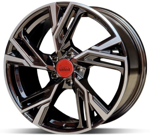 Alu disk MAM RS5 BFP 8,5x19 5x114 ET40 čierny leštený