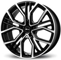Alu disk Brock B41 8.5x20, 5x127, 71.6, ET50 Schwarz Glanz Voll-Poliert (SGVP)