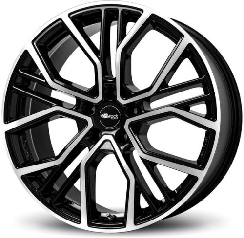 Alu disk Brock B41 8.5x19, 5x108, 63.4, ET42 Schwarz Glanz Voll-Poliert (SGVP)
