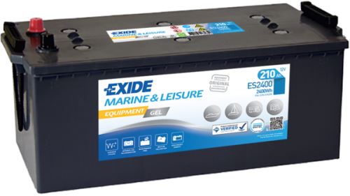 EXIDE Autobatérie EQUIPMENT GÉL 12V 210Ah, 2400Wh, 518x279x240mm