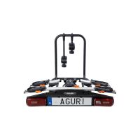 Nosič bicyklov na ťažné zariadenie Aguri Active Bike PRO 2 Silver sklopný (1)