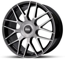 Alu disk MAM GT1 BFP 8,5x19 5x112 ET30 čierny leštený