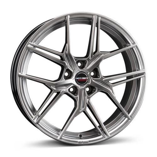 Alu disk Borbet QX 8x19, 5x112, 66.5, ET49 hyper black silver