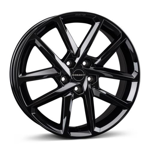 Alu disk Borbet N 6.5x17, 5x112, 66.6, ET39 black glossy