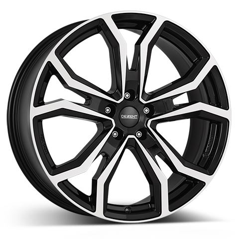 Alu disk DEZENT TV dark 8.5x20, 5x108, 63.4, ET45 Black/polished