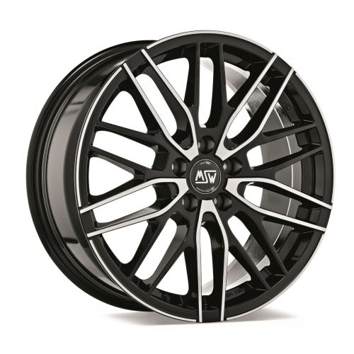 Alu disk MSW AVANTGARDE MSW 72 7x17, 5x112, 73, ET45 GLOSS BLACK FULL POLISHED
