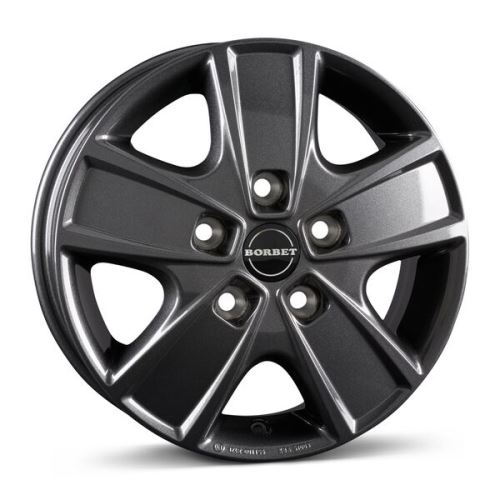 Alu disk Borbet CWG 6x16, 5x118, 71.1, ET68 mistral anthracite glossy