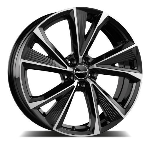 Alu disk GMP Evento 8x18, 5x112, 66.5, ET35 Black Diamond