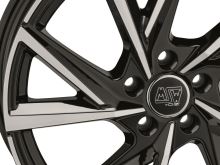 Alu disk MSW ALL SEASON MSW 80-5 7x17, 5x112, 66.6, ET42 GLOSS BLACK FULL POLISHED (4)
