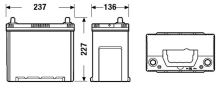 Autobaterie PREMIUM 12V 45Ah 390A, 237x127x227mm (1)