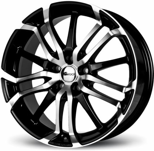 Alu disk Brock B26 7.5x17, 5x105, 56.6, ET38 Schwarz Matt Voll-Poliert (SMVP)