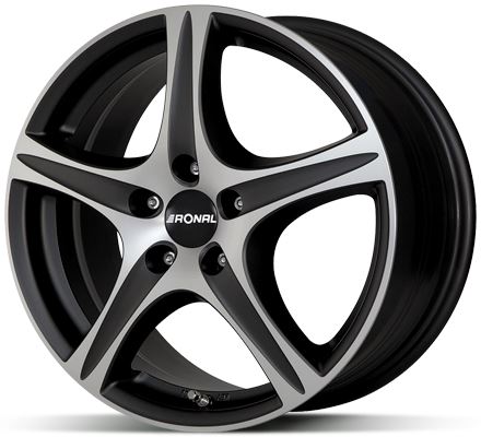 Alu disk Ronal R56 Black 7,5x19 5x112 ET45 černý matný leštěný