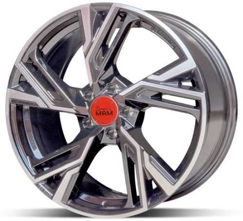 Alu disk MAM RS5 PFP 8x18 5x114 ET45 titánový leštený