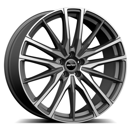 Alu disk GMP Sparta 9.5x21, 5x112, 66.6, ET37 Matt Anthracite Diamond