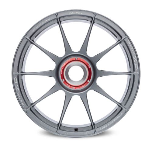 Alu disk OZ ATELIER FORGED SUPERFORGIATA CL 9.5x20, 15x130, 84, ET44 GRIGIO CORSA CON SCRITTE DI FRESATURA