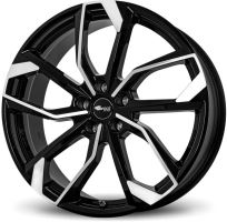 Alu disk Brock RC34 7.5x19, 5x114,3, 66.1, ET46 Schwarz Glanz Voll-Poliert (SGVP)