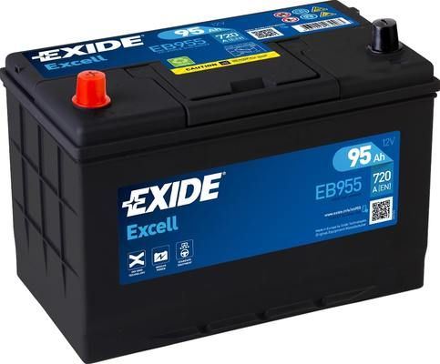 EXIDE Autobatérie EXCEL 12V 95Ah 720A, 306x173x222mm, ĽAVÁ